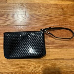 kate spade Black Polka Dot Wristlet